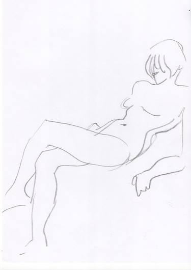 Print of Women Drawings by Maria Chugunova