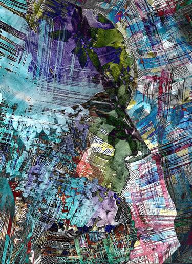 Original Abstract Expressionism People Digital by RUCHIKA KAWLRA