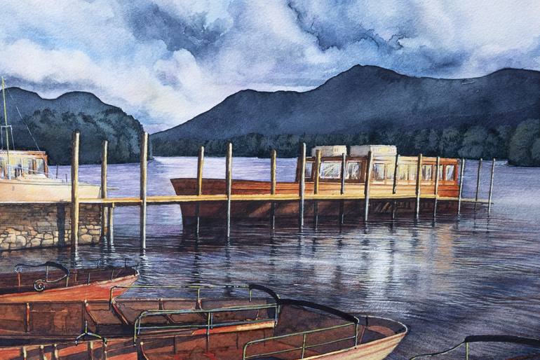 Original Boat Painting by DAVID O'REILLY