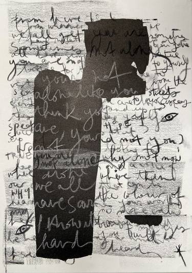 Original Calligraphy Abstract Painting by Michele Cade Khelifi