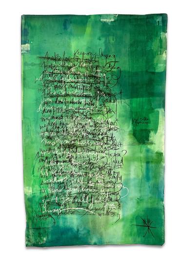 Original Abstract Calligraphy Paintings by Michele cade khelifi