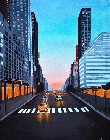 NYC city scape Original Painting™ thumb