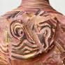 details of mixed media vase