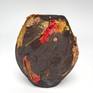 black, red, yellow Organic Ceramic Sculpture