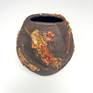 top view organic ceramic vase