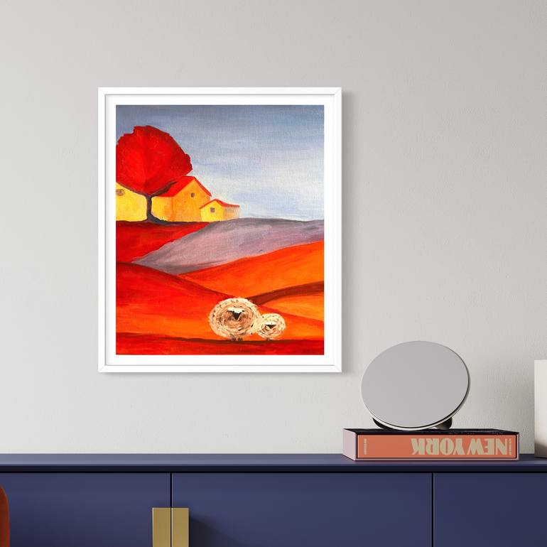 Original Impressionism Landscape Painting by Daria Yeliseyeva