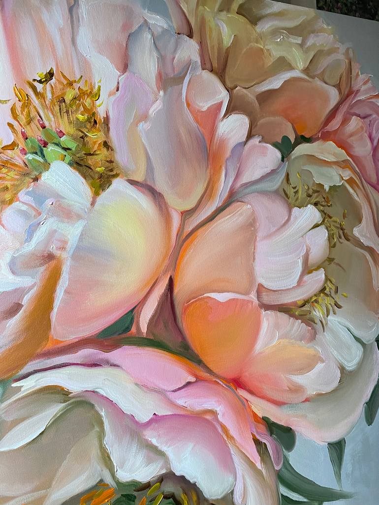 Original Art Deco Botanic Painting by Elena Hromova