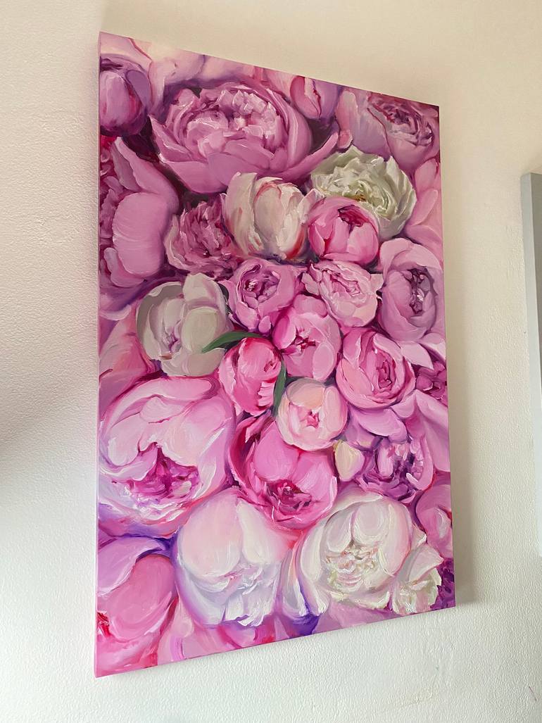 Original Art Deco Botanic Painting by Elena Hromova