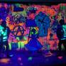 Artwork under UV light