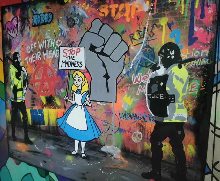 Original Contemporary Graffiti Painting by Scott Chaney