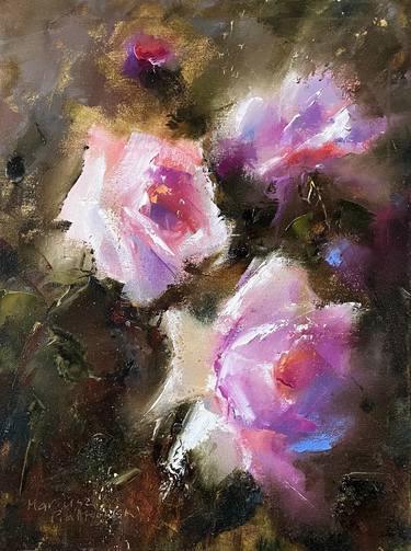 Original Impressionism Floral Paintings by Mariusz Piatkowski