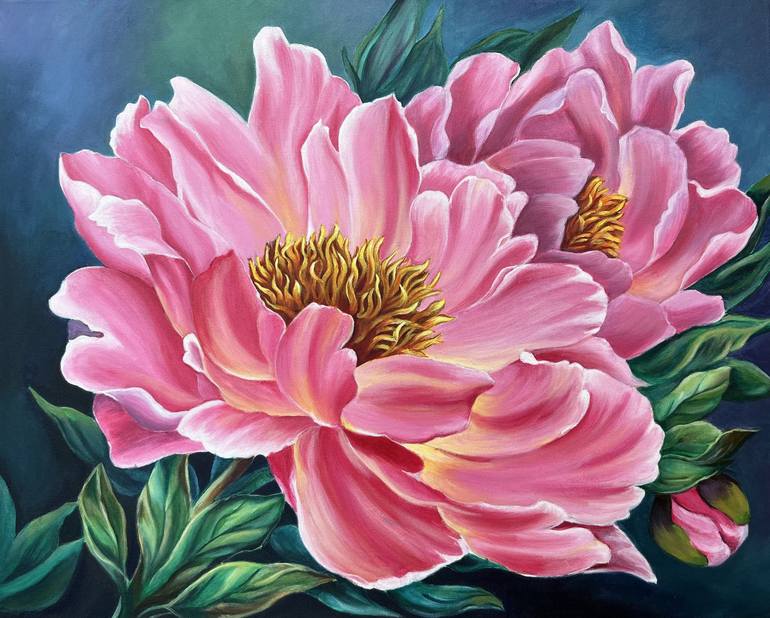 Floral Blush Painting by shannen gonsalves | Saatchi Art