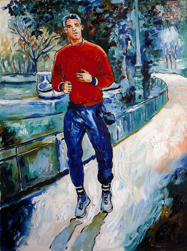 Original Sport Paintings by Karl LAKOLAK