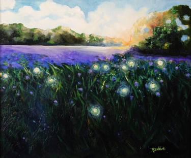 Original Impressionism Landscape Paintings by Michelle Moseley Bradsher
