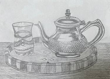 Original Art Deco Food & Drink Drawings by Agron Osmani