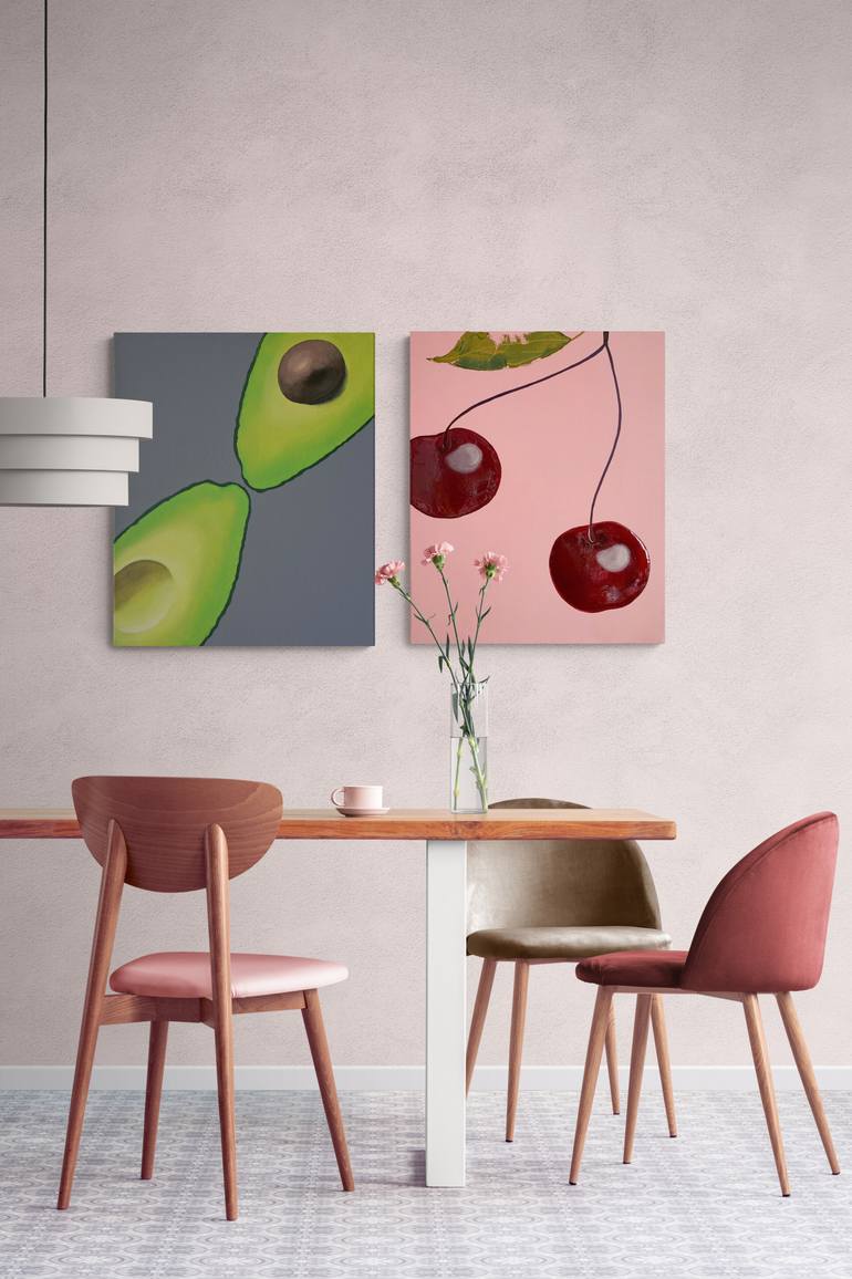 Original Abstract Expressionism Botanic Painting by Alina Zaikina