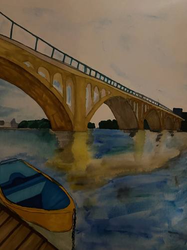 Original Figurative Architecture Mixed Media by Maria Zeitlin