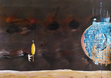 Original Expressionism Outer Space Paintings by Ludwig Zeininger