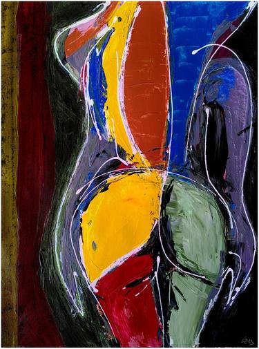 Original Expressionism Nude Paintings by Ludwig Zeininger