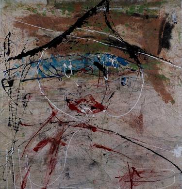 Original Abstract People Painting by Ludwig Zeininger