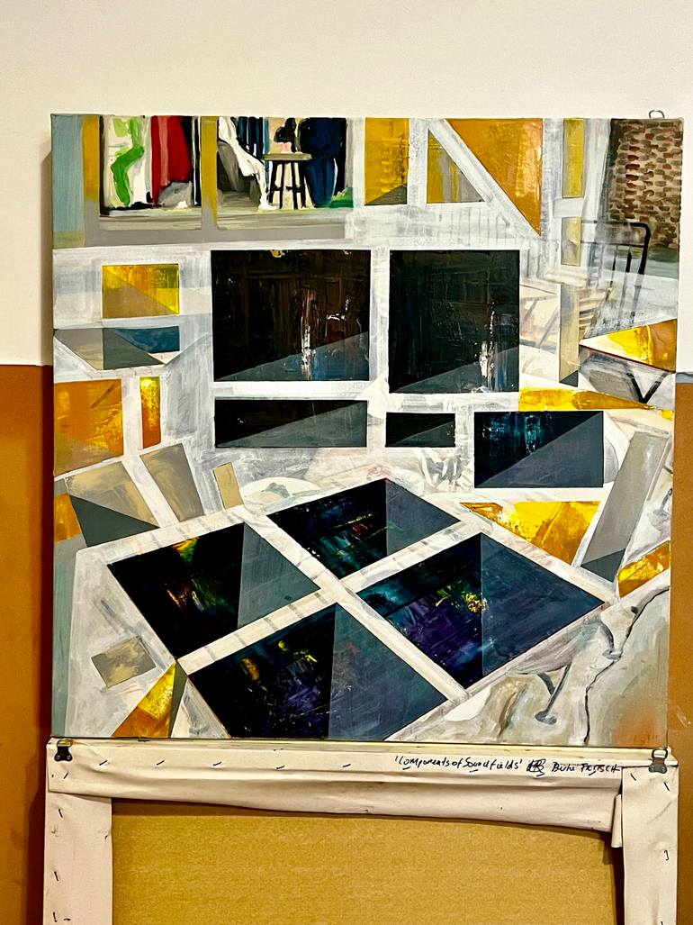 Original Abstract Expressionism Abstract Painting by Bertie Fritsch