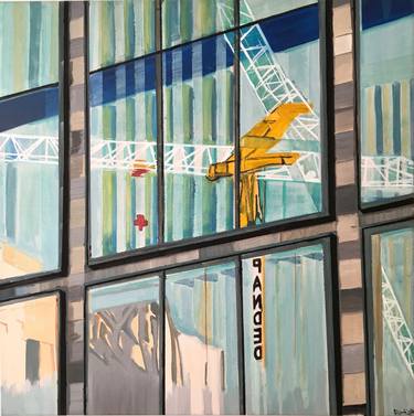 Original Abstract Architecture Paintings by Bertie Fritsch