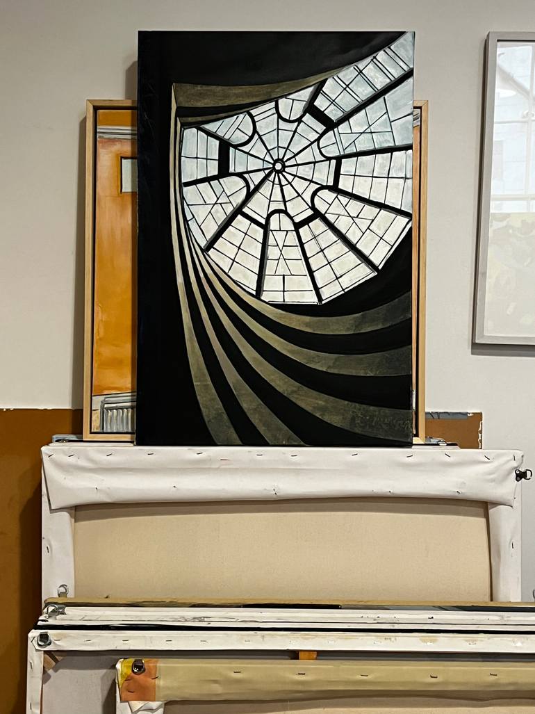 Original Impressionism Architecture Painting by Bertie Fritsch