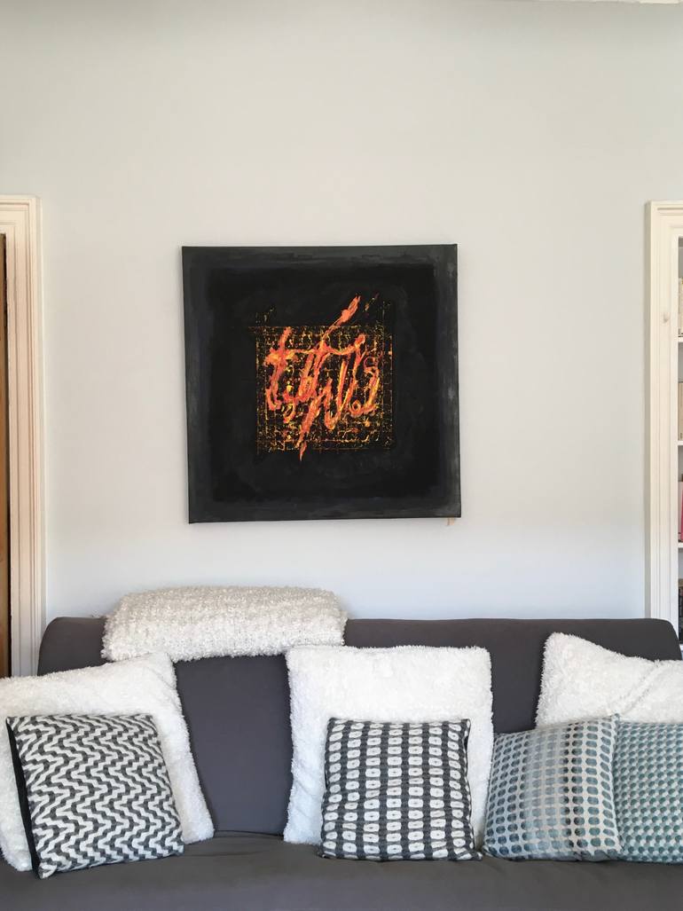 Original Abstract Expressionism Abstract Painting by Bertie Fritsch
