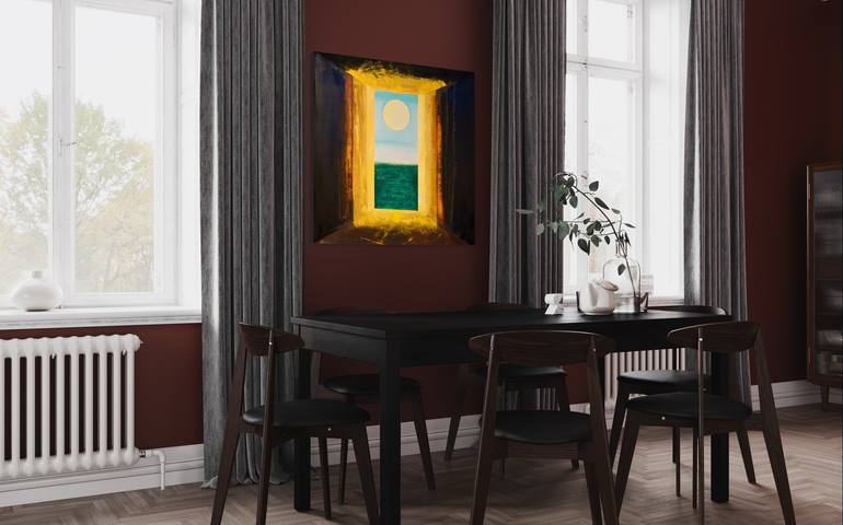 Original Abstract Interiors Painting by Bertie Fritsch