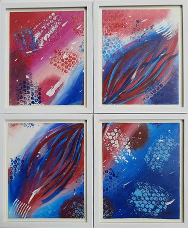 Original Abstract Expressionism Abstract Paintings by Barinder Singh