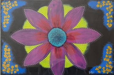 Print of Abstract Floral Paintings by Barinder Singh