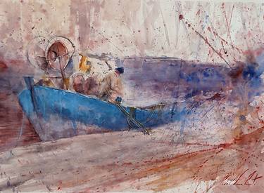 Print of Impressionism Boat Drawings by Pedro Viana Parente