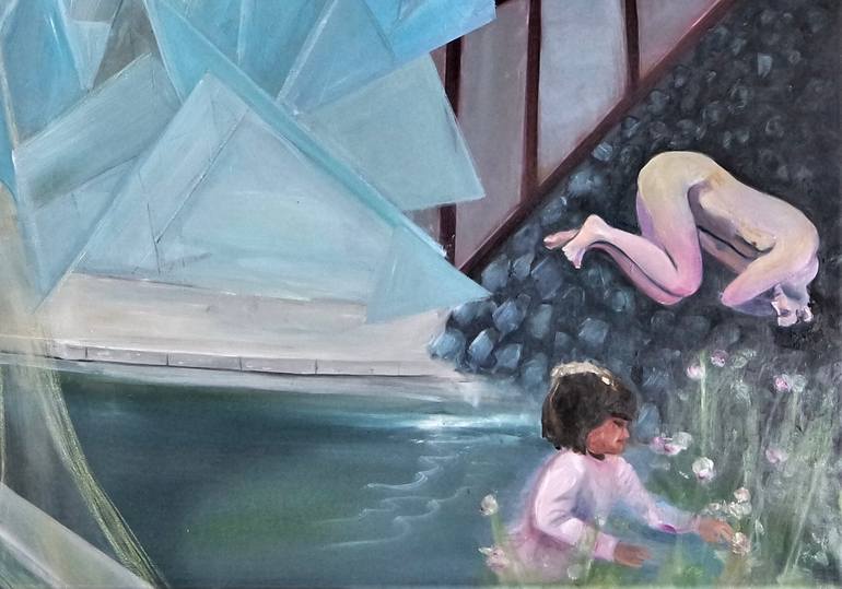 Original Contemporary People Painting by Susanna Gyalokay