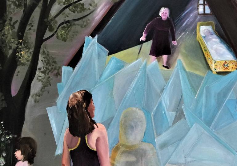 Original Contemporary People Painting by Susanna Gyalokay