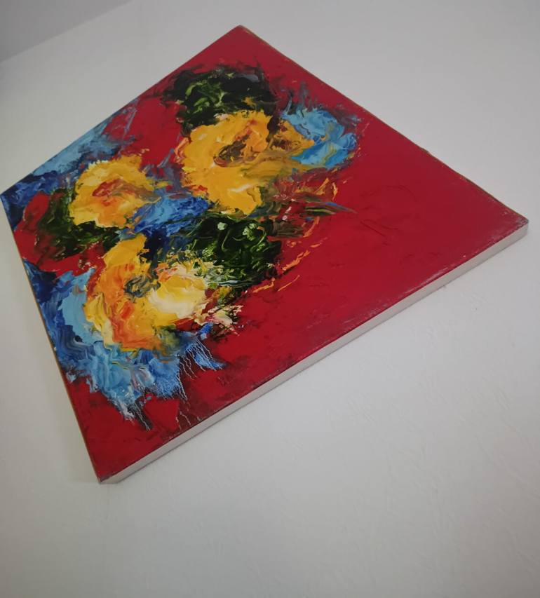 Original Abstract Expressionism Abstract Painting by Theodora Bernardini