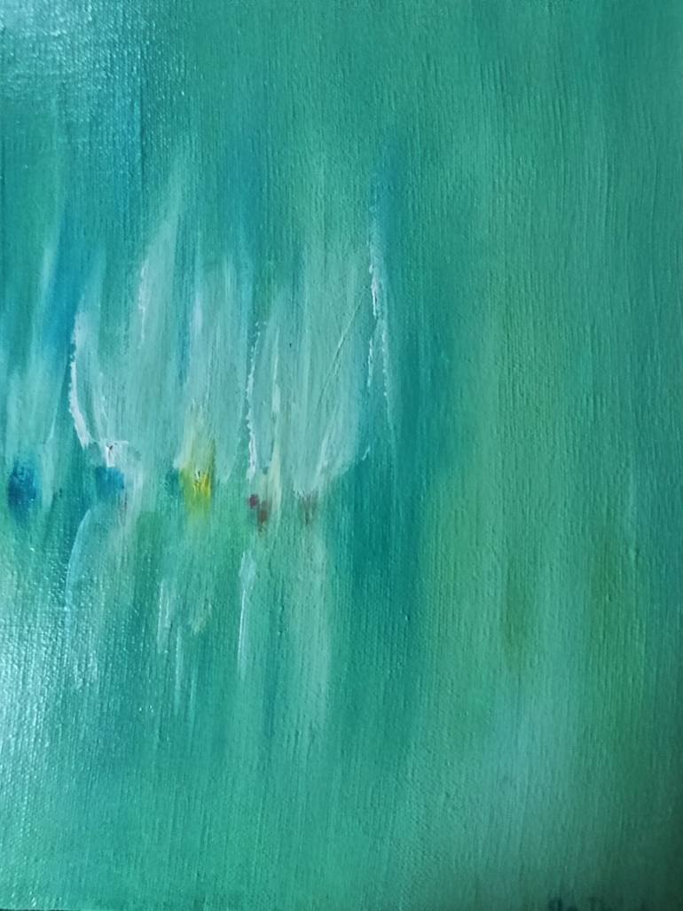 Original Abstract Seascape Painting by Theodora Bernardini