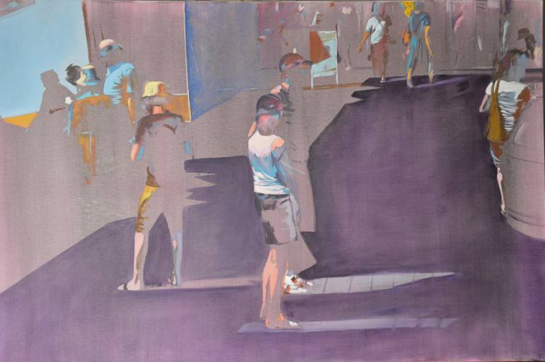 Original Contemporary People Painting by Esther Miranda