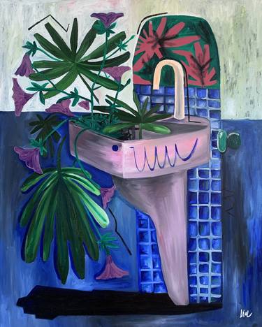 Original Abstract Botanic Paintings by Lysmark Lial