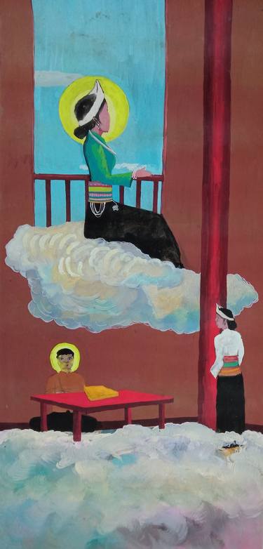 Original Religious Paintings by HOANG KHANH DU