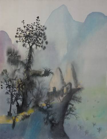 Original Folk Landscape Paintings by HOANG KHANH DU