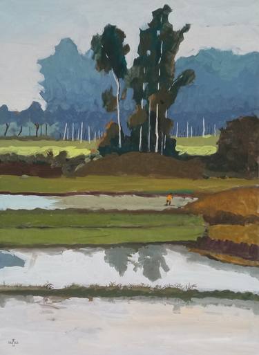 Original Conceptual Landscape Painting by HOANG KHANH DU