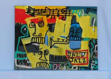 Original Expressionism Music Paintings by Suwong Mano