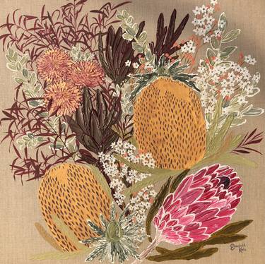 Original Impressionism Floral Paintings by Elizabeth Cooper