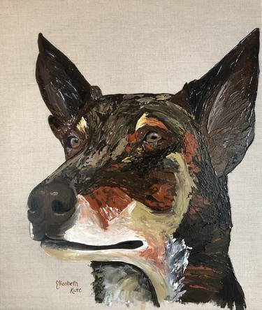 Original Figurative Animal Paintings by Elizabeth Cooper