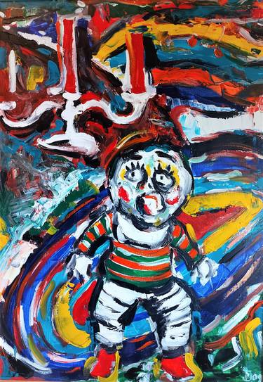 Original Expressionism Children Paintings by Petar Joksimovic