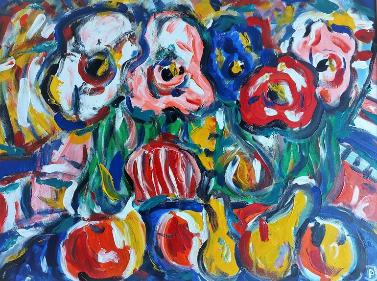 Original Expressionism Still Life Paintings by Petar Joksimovic
