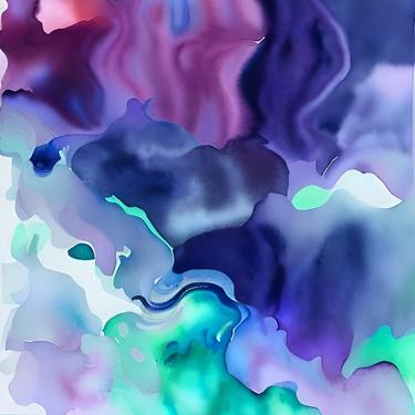 Print of Abstract Digital by Chass Chen