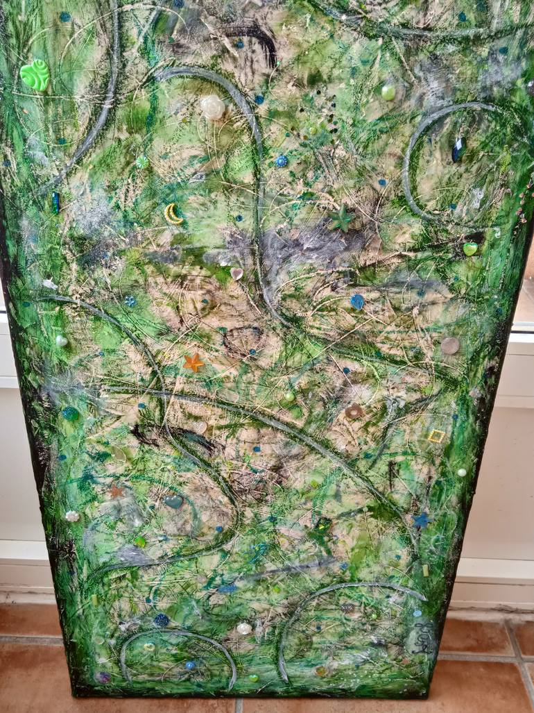 Original Abstract Expressionism Abstract Painting by Tania Gallego