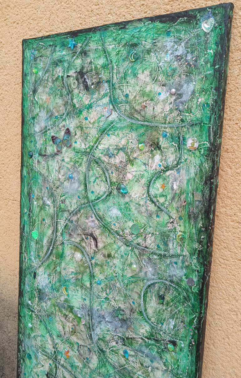 Original Abstract Expressionism Abstract Painting by Tania Gallego