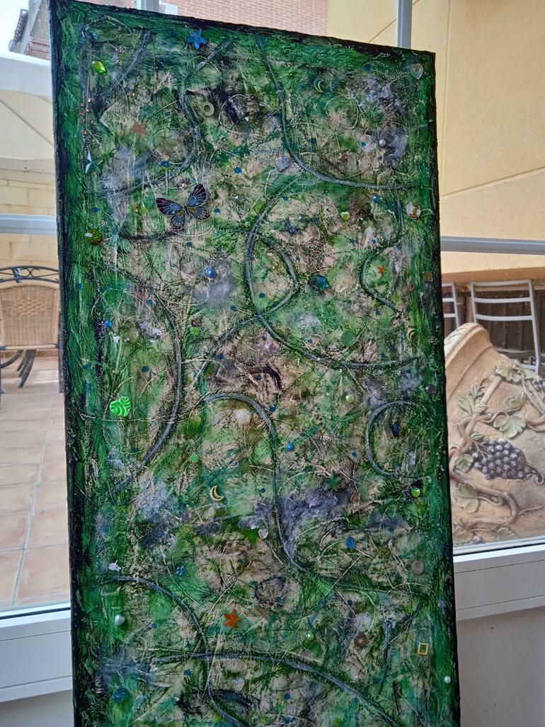 Original Abstract Expressionism Abstract Painting by Tania Gallego